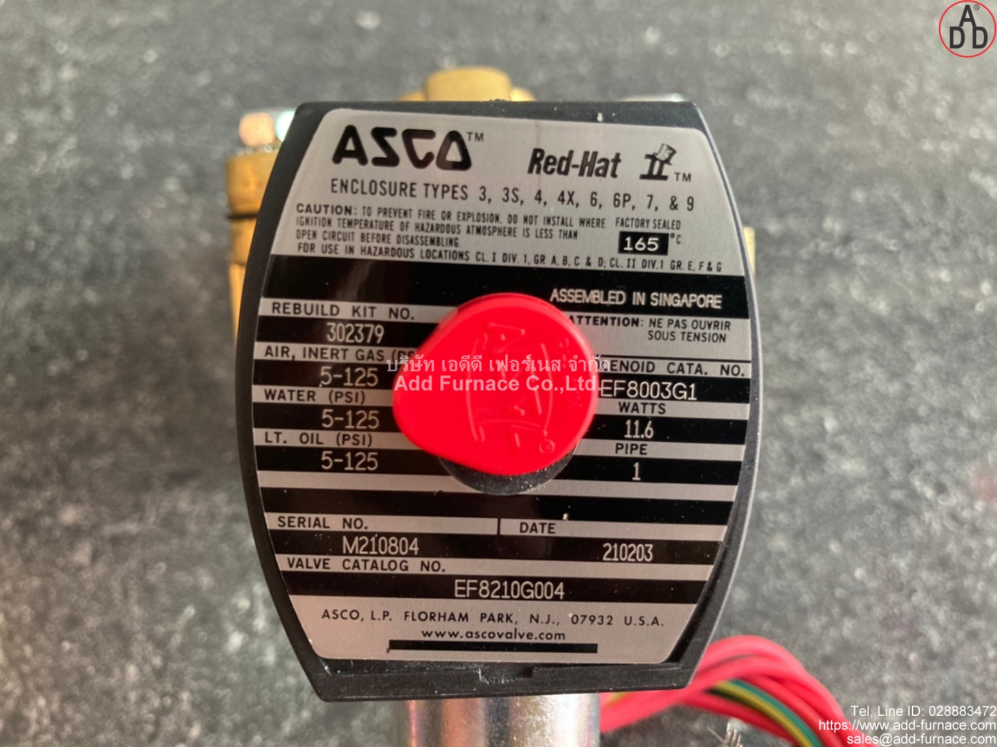 Asco Red Hat Rebuild Kit No.302379 (Explosion Proof) (14)